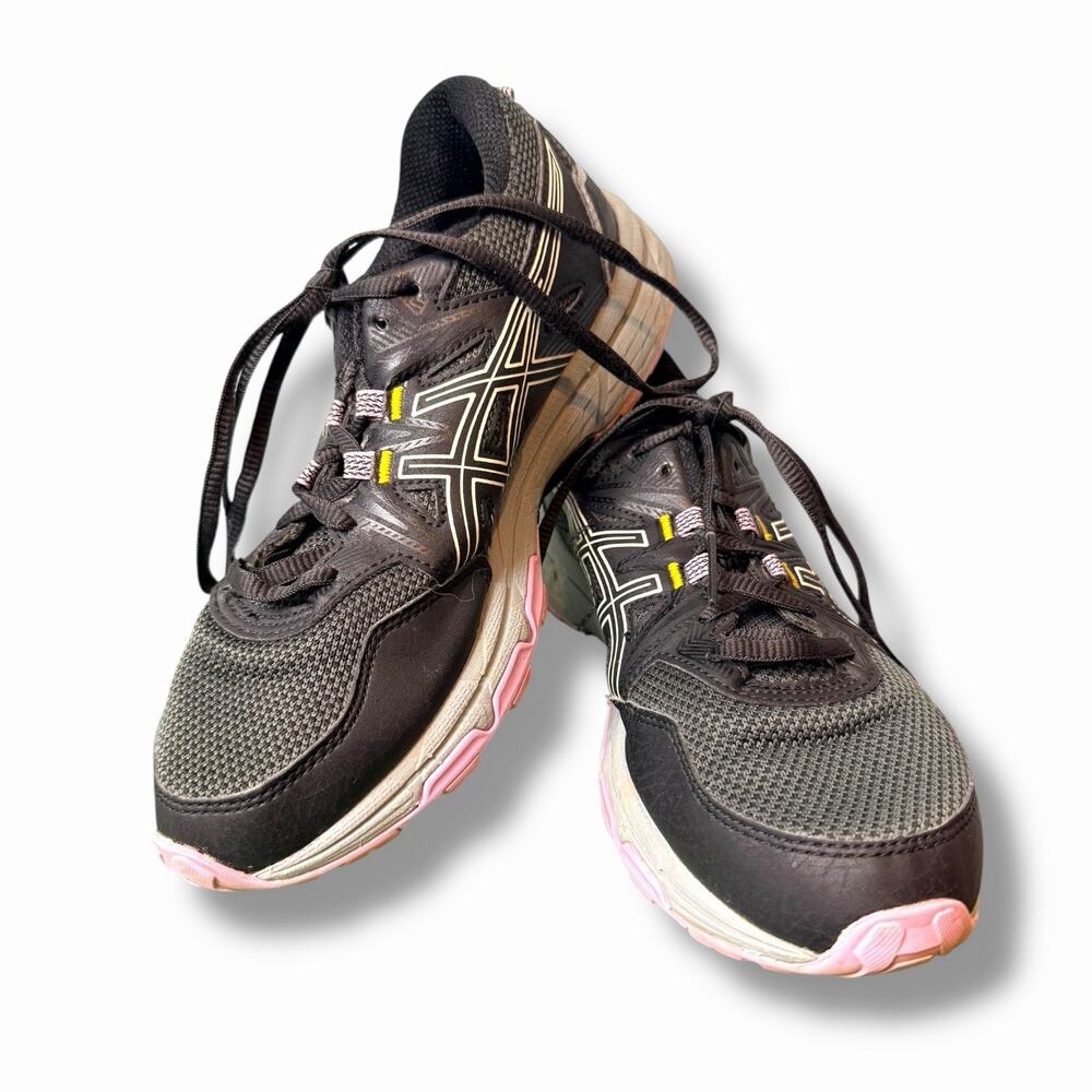 Asics‎ Gel-Venture 8 Womens Size 7 .5 Shoes Black Running Sneakers 1012A706